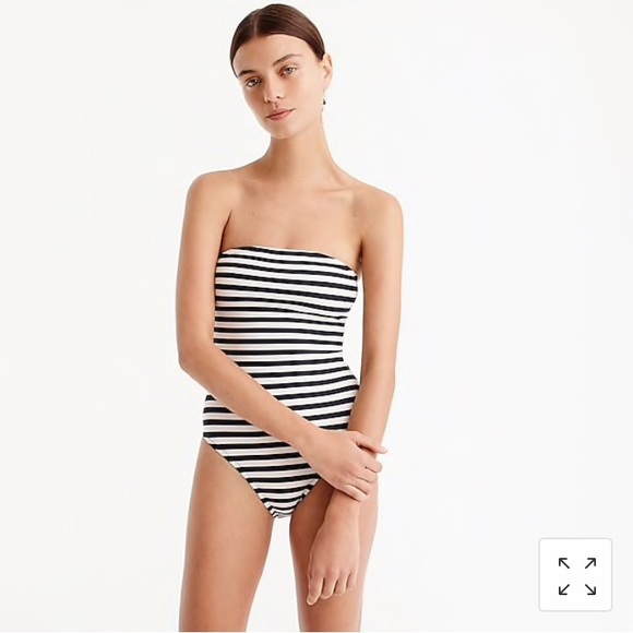 j crew strapless bathing suit